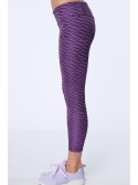 Sports leggings with purple patterns MR15285 - Online store - Boutique